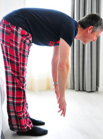 Morning exercise in bed, morning exercise, sports movements