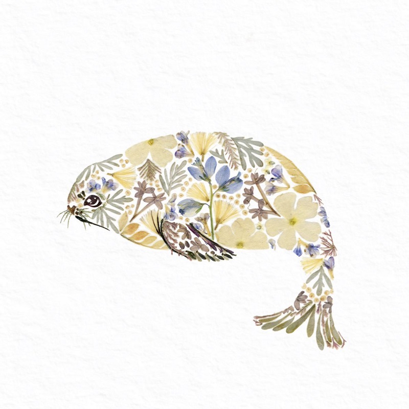 Seaweed made of leaves and flowers; Photo source: Helenahpornsiri.com website 