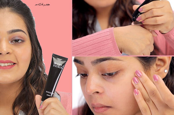 Teaching how to use face primer