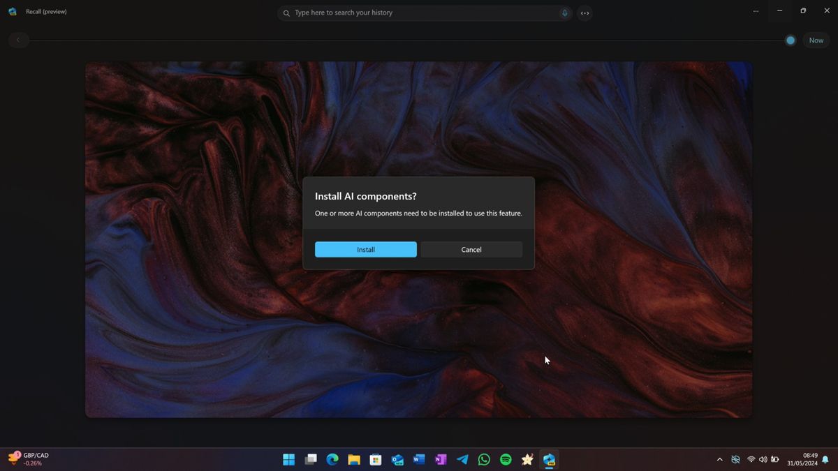 Installing Microsoft Recall on Windows