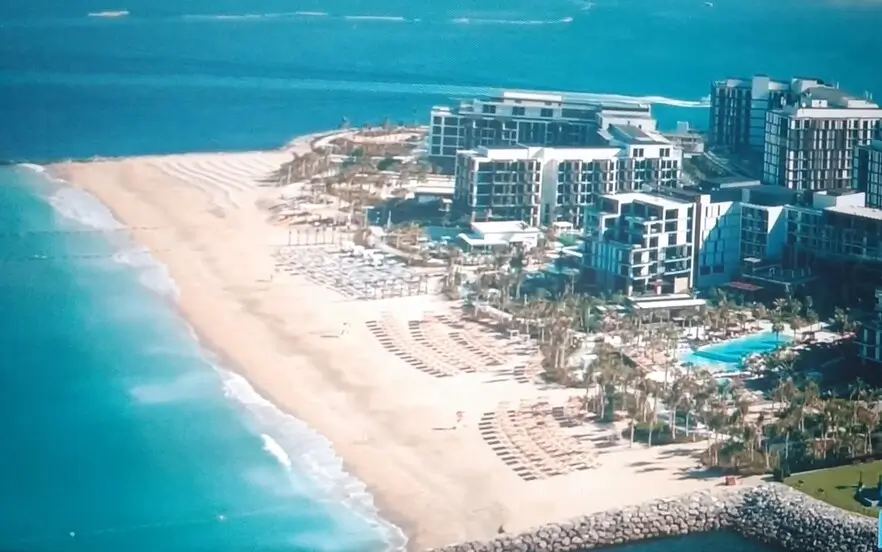 Blue Waters Island, Dubai from a distance