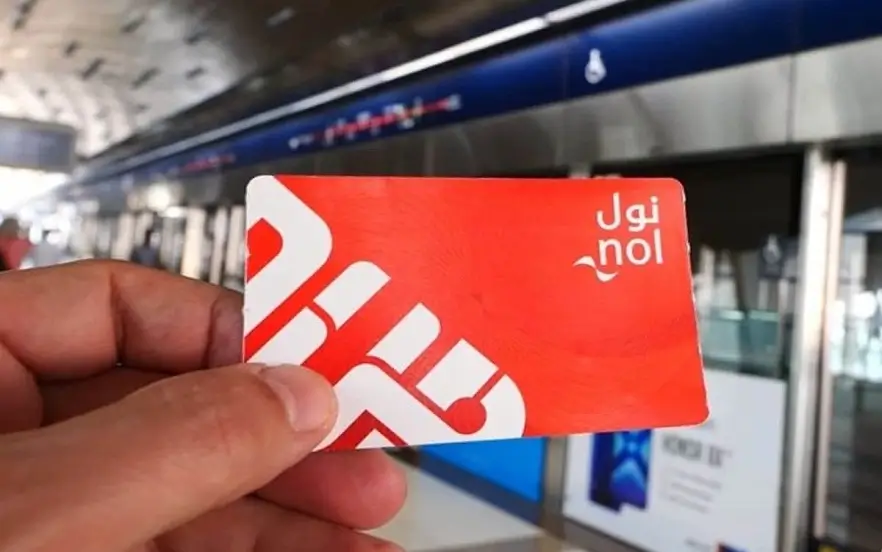 Nol Dubai card to use the metro