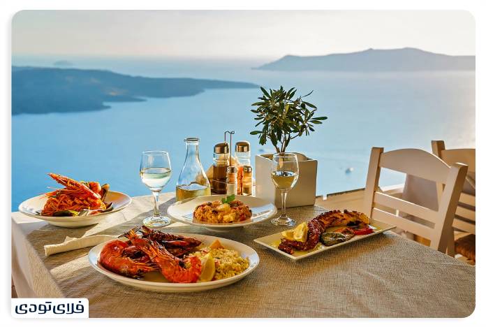 Cost of food in Santorini