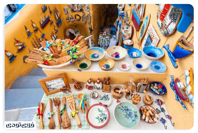 Santorini shopping and souvenirs