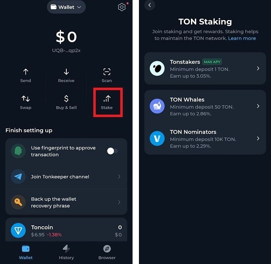 Your stick in your Keeper wallet