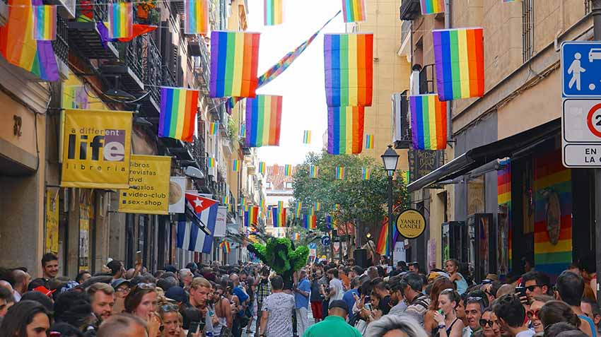 Chueca neighborhood of Madrid