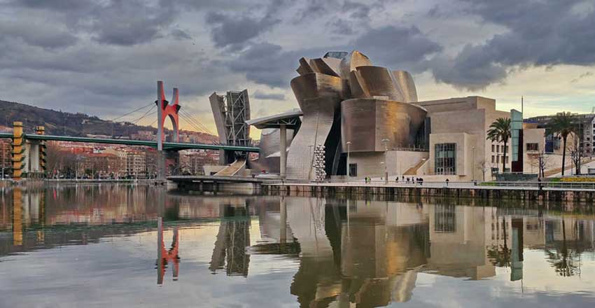 The Guggenheim Museum of Bilbao is one of the sights of Spain