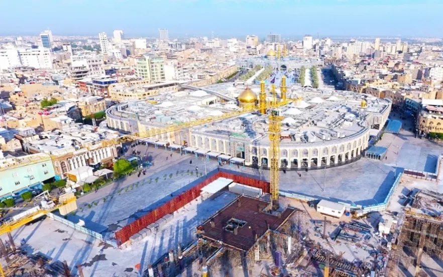 Development plan between the two temples of Karbala