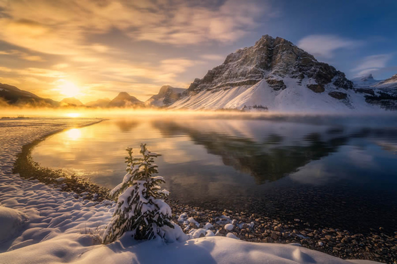 Lake winter in <a href=