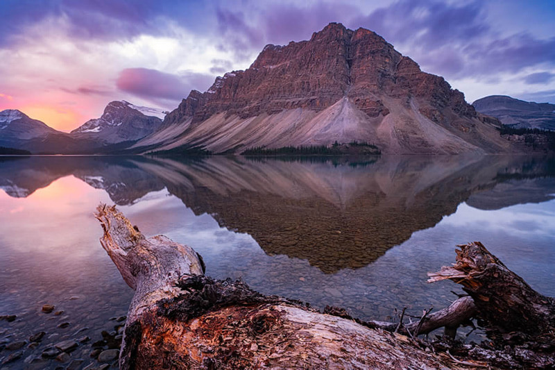 Mountain view at dawn