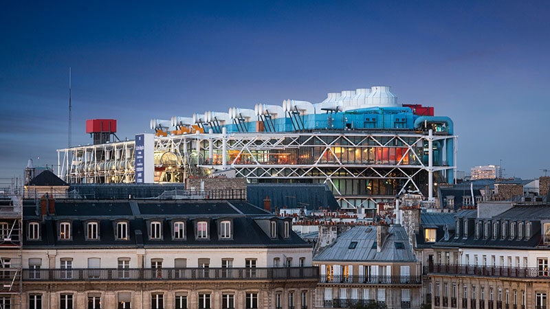 Center Pompidou Paris is one of the attractions of Paris