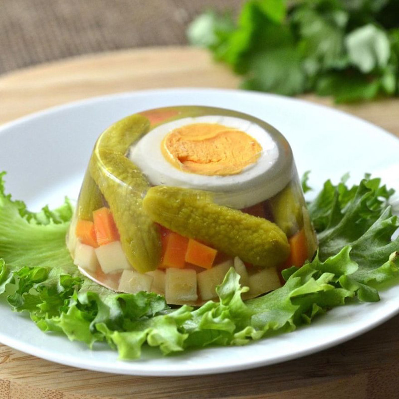 Soap in the form of food with eggs