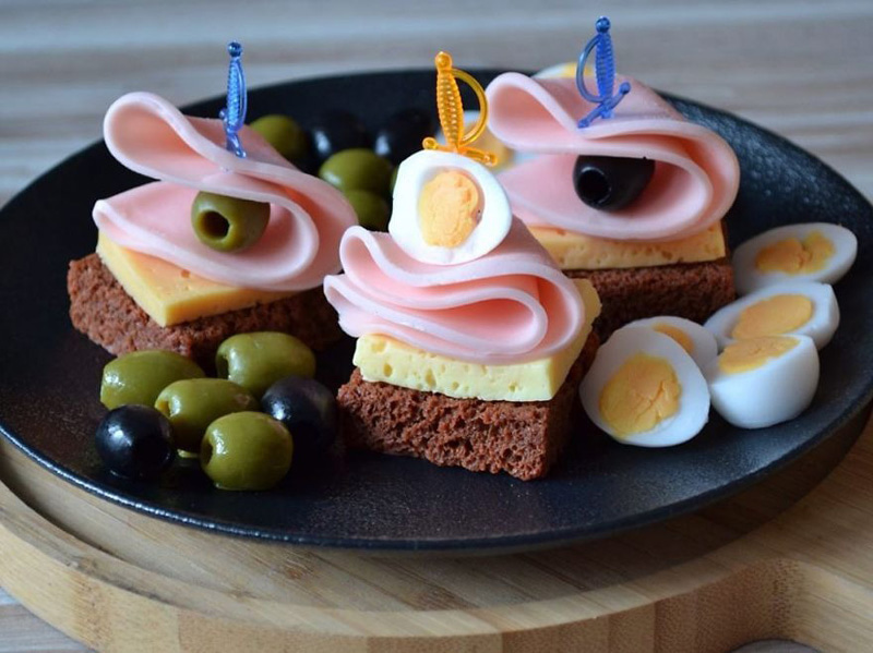 Soap in the form of finger food