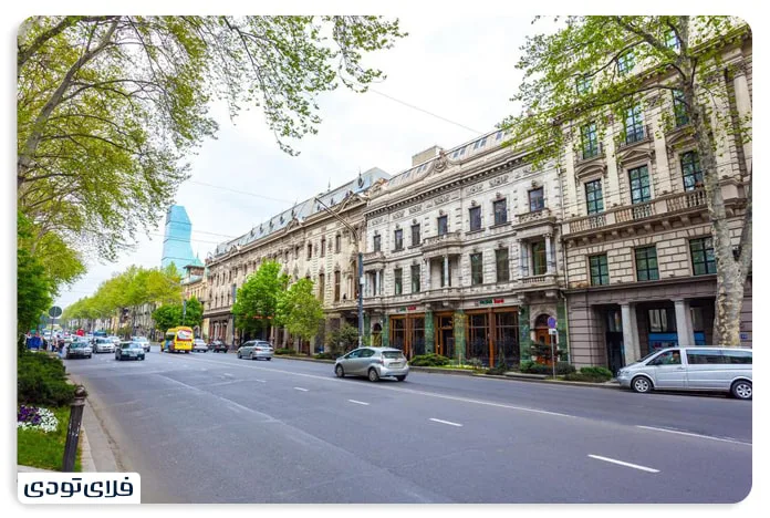 Rustaveli Street, one of the famous places in Georgia