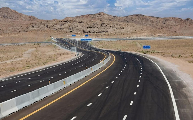 New highway road in Iran