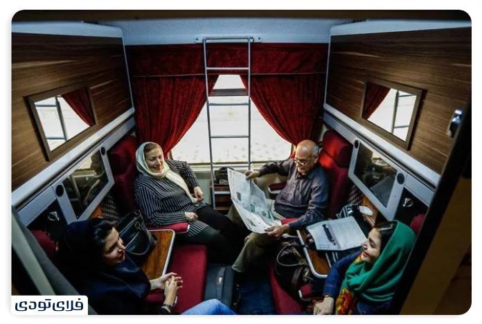 What is a closed train compartment?