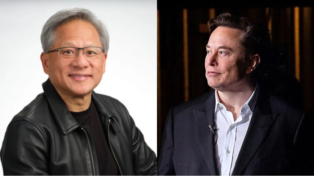 Jensen Huang and Elon Musk