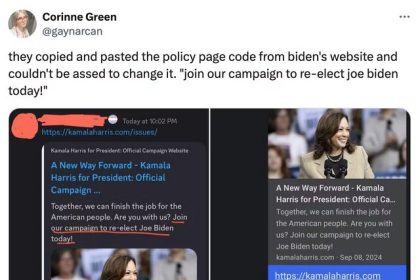 The American Press: Harris copied his policy from Biden's website
