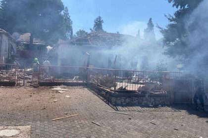 The images of Hezbollah's massive rocket attack / occupied Safad were set on fire