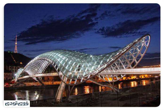 Peace Bridge is one of Tbilisi's attractions