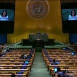 The German Foreign Minister's speech for the empty seats of the United Nations