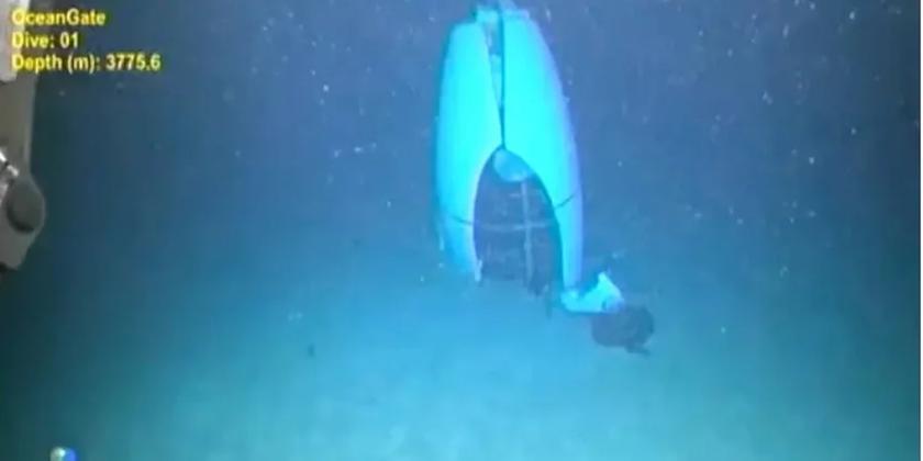 Image of the sunken Titan submarine