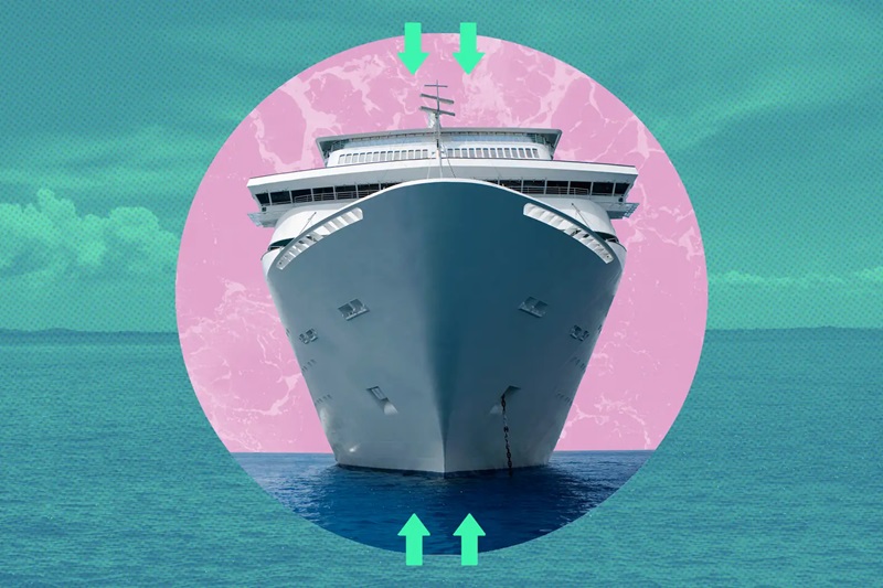 How does a cruise ship stay afloat?