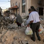 Video/ fetus with a pile of ruins; The retreat of the Zionists after 10 days