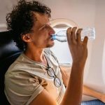 Drink water during the flight