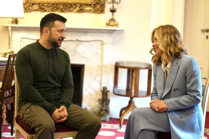 Zelensky uses Italy to