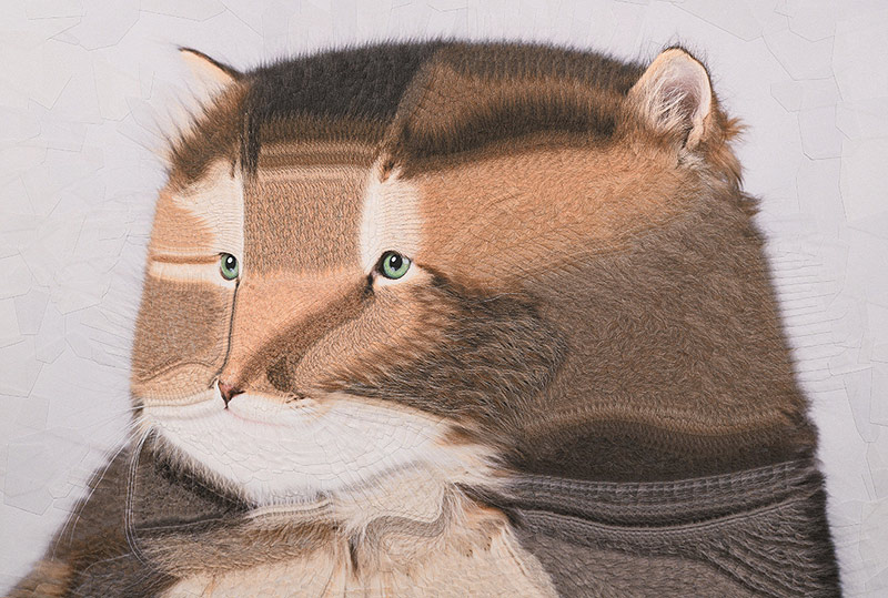 Brown mouse face made by Lola Dupre