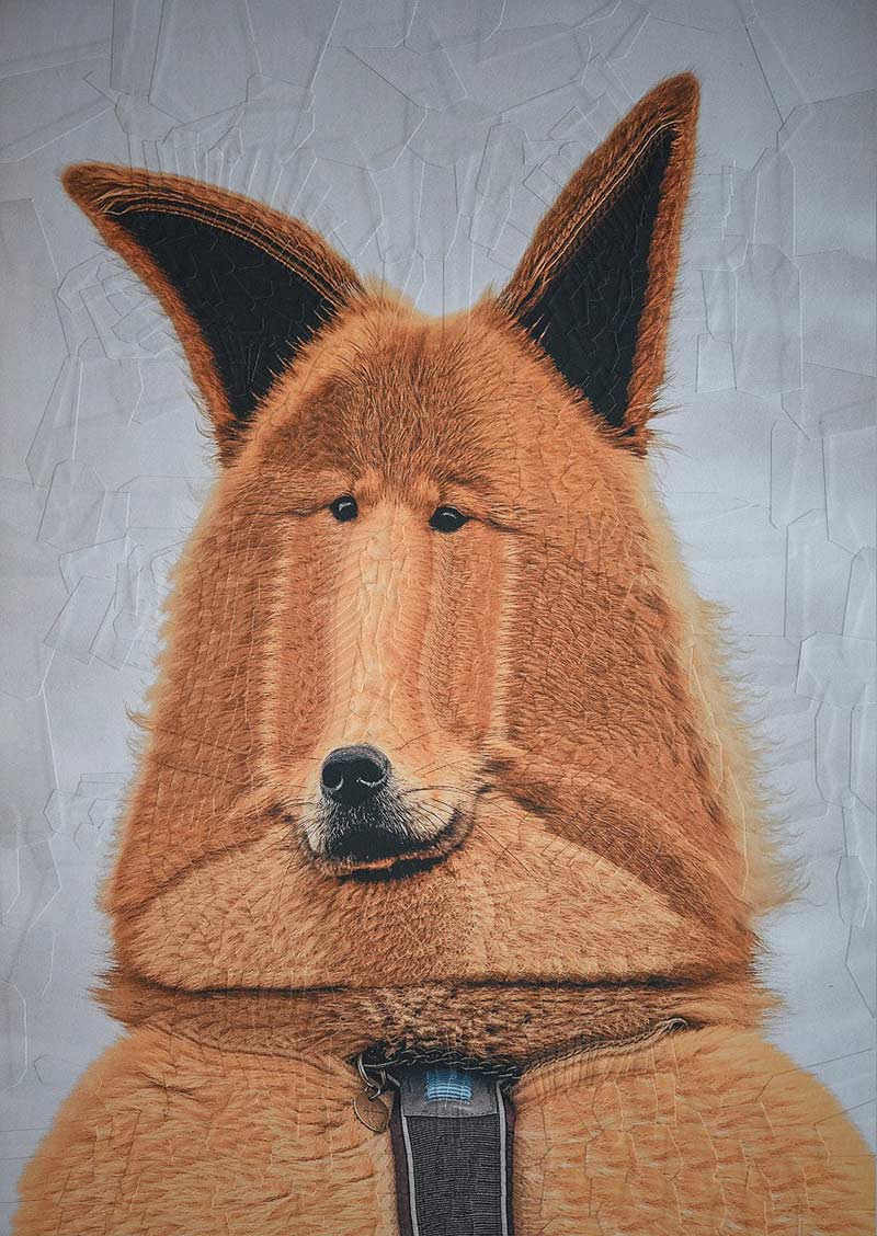 Paper folding fox made by Lola Dupere