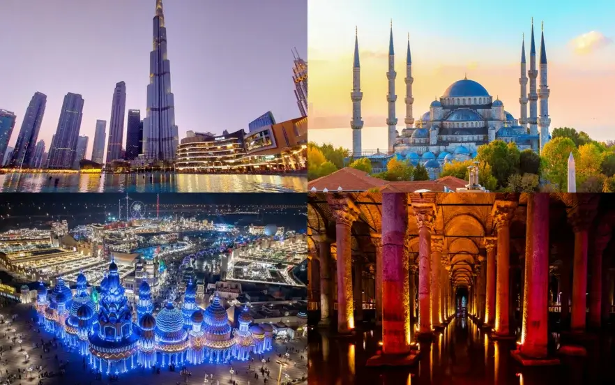 Is Dubai better or Istanbul? Should we choose Dubai or Istanbul for a trip? 5 Dubai and Istanbul attractions