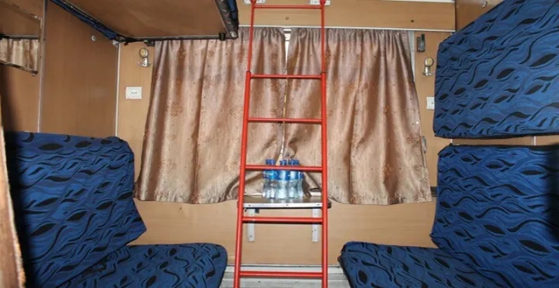 Parsi Raja 6-seater train compartment; Photo source: worldtravels.ir. Photographer: Unknown