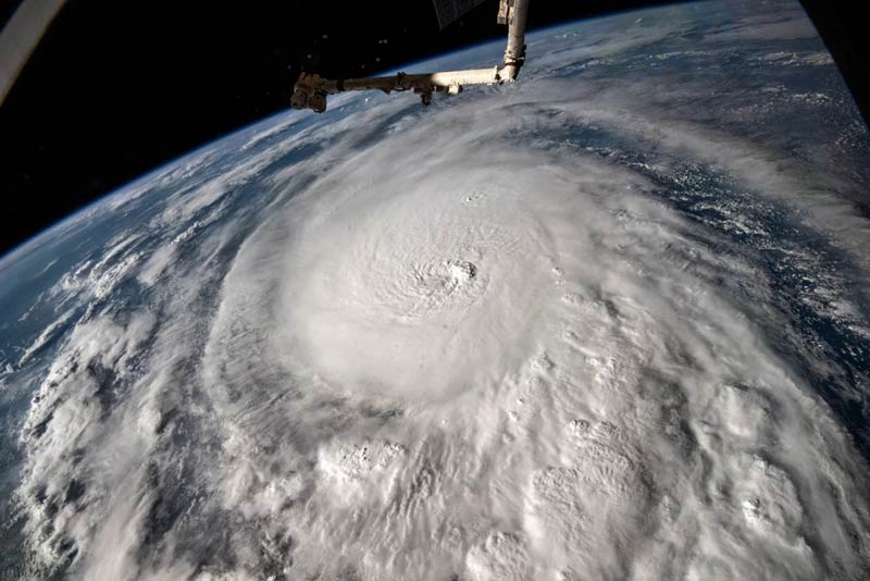 Aerial photo of Hurricane Milton, Florida; Photo source: npr.org website; Photographer: NASA