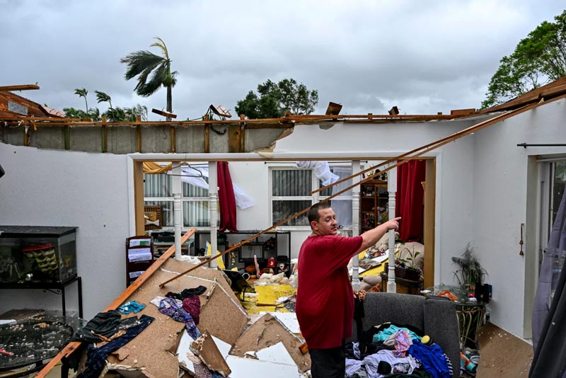 Damage to homes in Hurricane Milton, Florida; Photo source: npr.org website; Photographer: Chandan Khanna