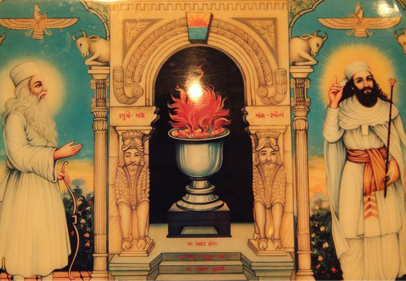 Zoroastrian religious painting, source: tappersia, photographer: unknown