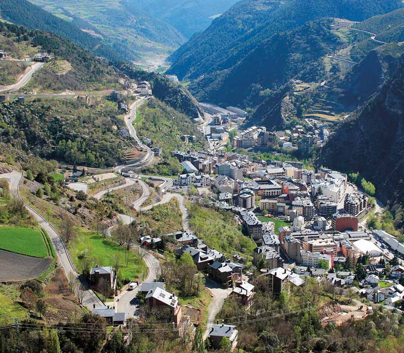 Aerial photo of Andorra; Photo source: NUVO Magazine, photographer: Fonin