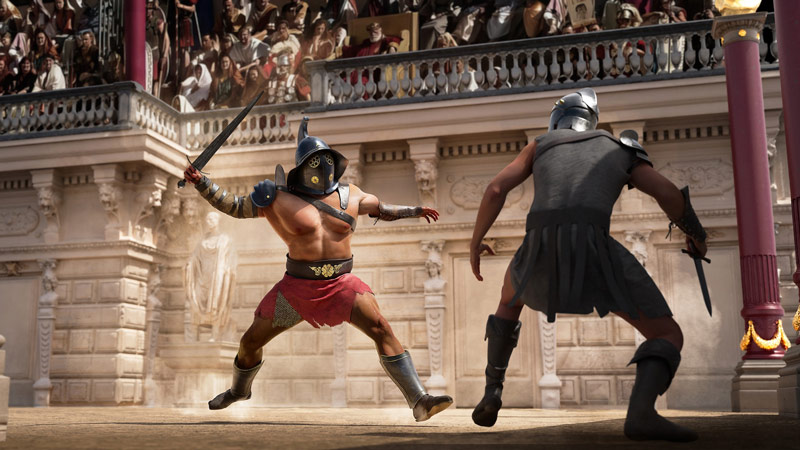 The fight of two gladiators in front of the audience; Photo source: Live Science, photographer: peepo