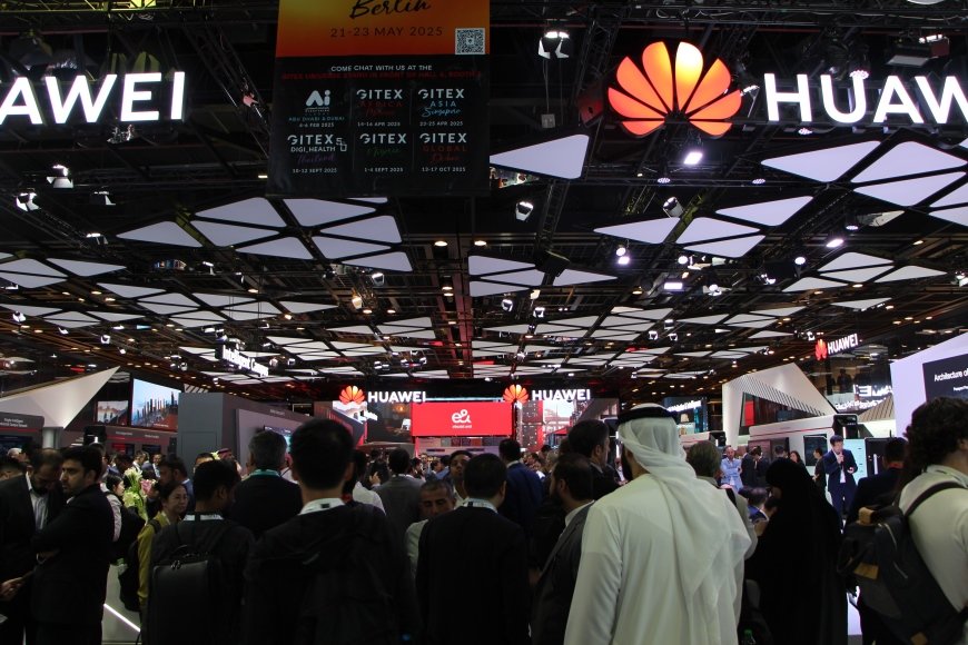 Huawei booth at Jitex 2024 Dubai