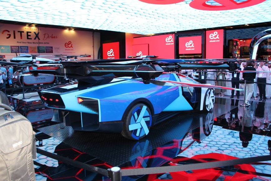 Flying car at Jitex 2024 exhibition