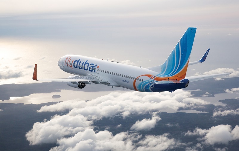 Fly Dubai company plane; Photo source: Gulf Times website. Photographer: Unknown