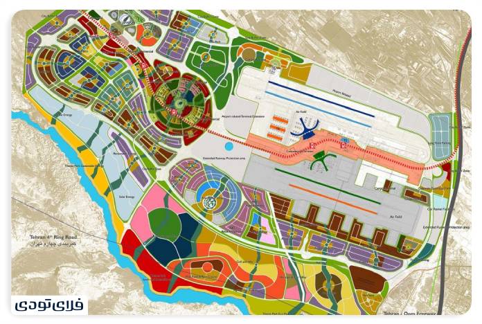 Map of Imam Khomeini Airport