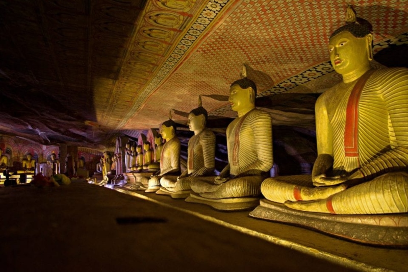 Haybuddha statue in Dambulla Cave Temple in Sri Lanka; Photo source: colemanconcierge.com. Photographer: Unknown 
