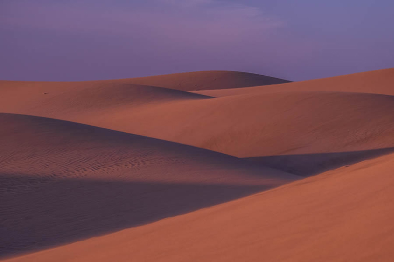 Red sand dunes in Spain