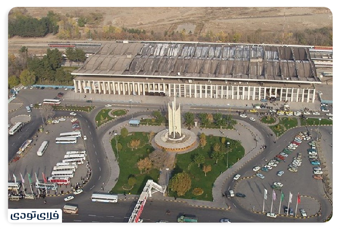 Where is the Mashhad railway station? Parking lot of Mashhad railway station + photo