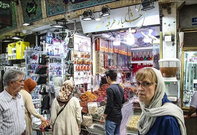 Dried fruit shop in Tajrish market