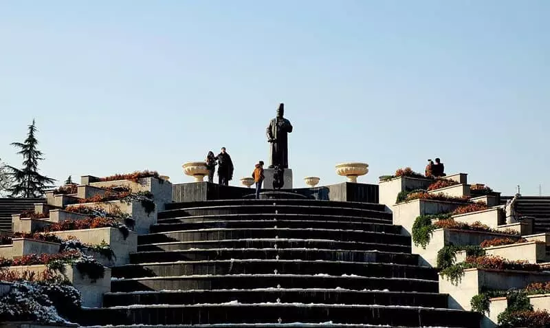 Amir Kabir statue in Mellat Park, Tehran