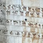 Cyrus inscription in Pasargad