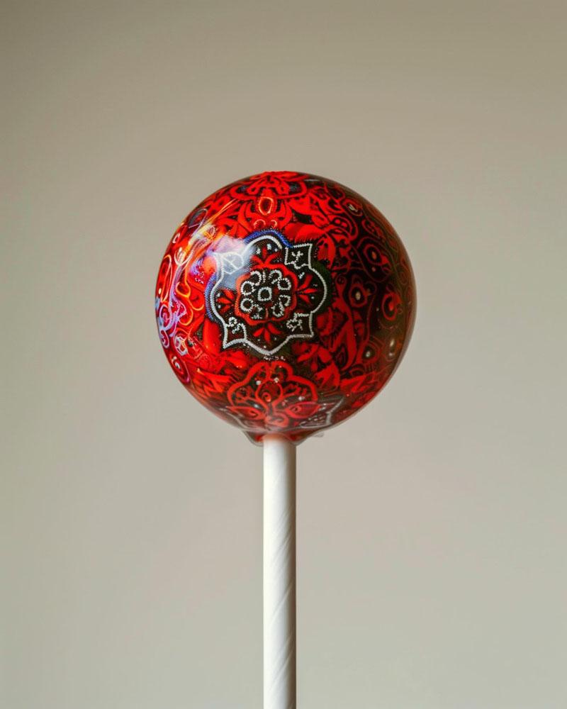 Candies with Iranian slime designs